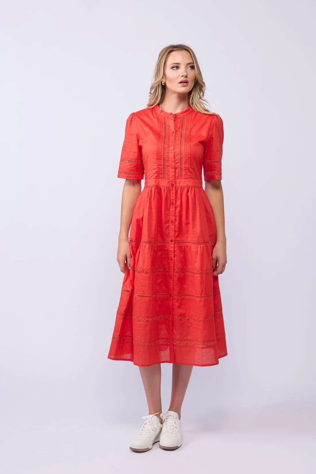 Gabby Dress - Tomato