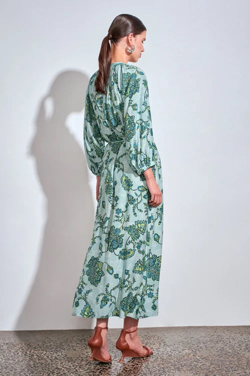 Haven Maxi Dress - Fern Paisley