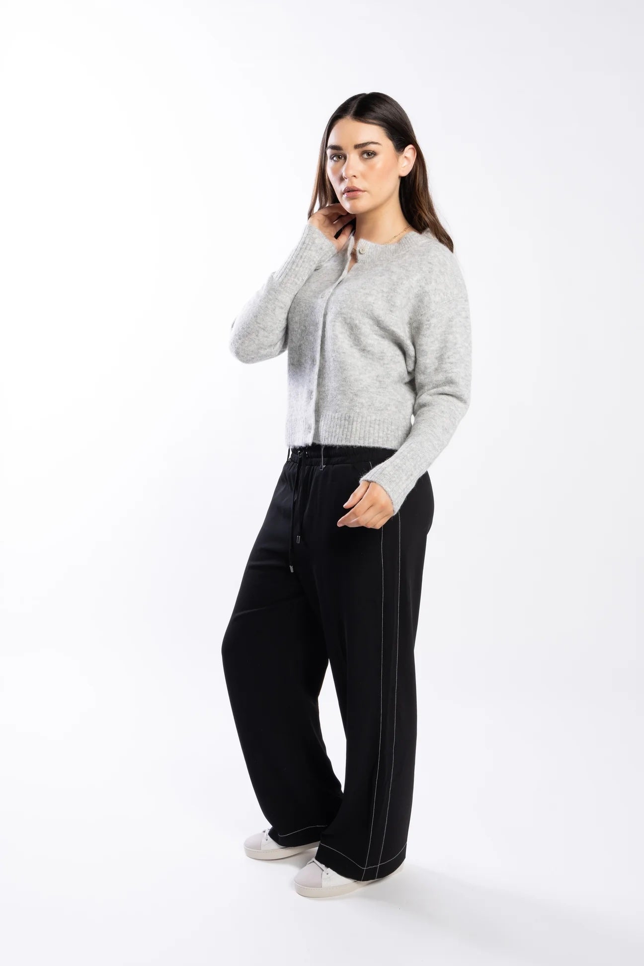 Ashbury Cardigan - Silver