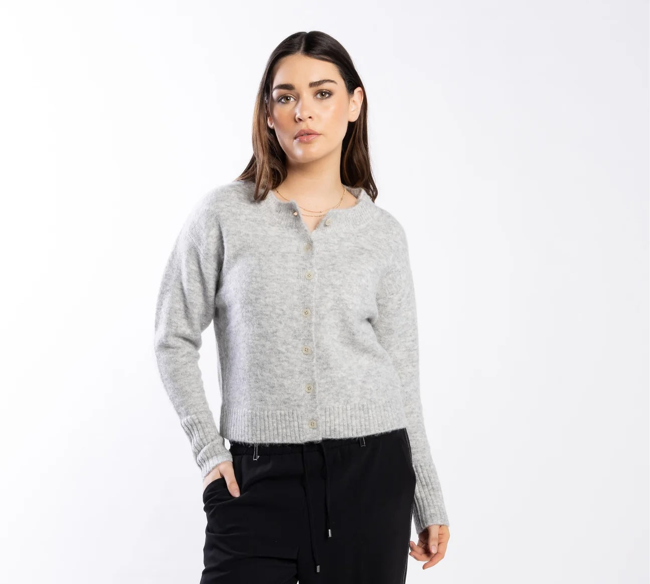 Ashbury Cardigan - Silver