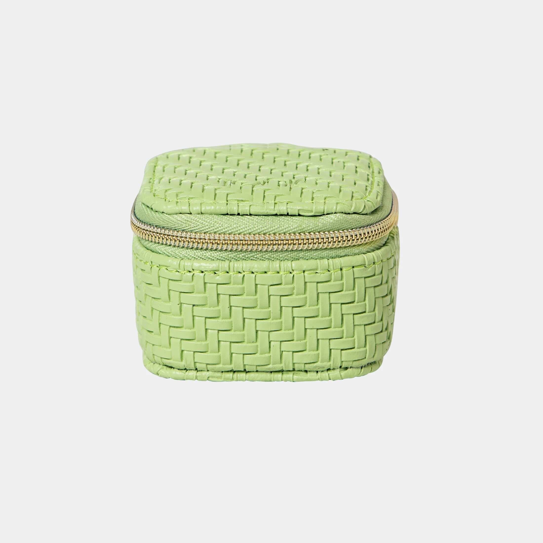 Herringbone Mini Cube - Pistachio