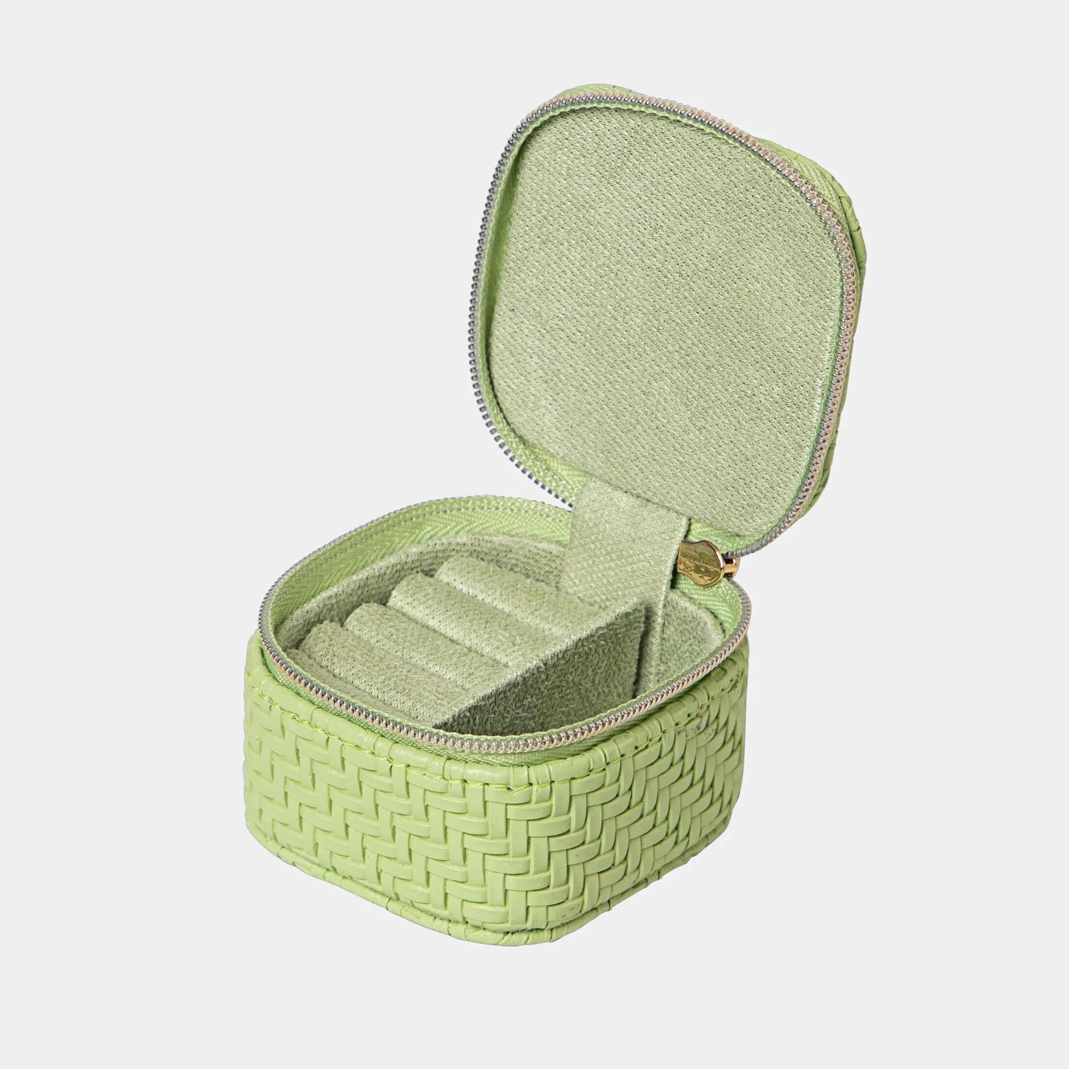 Herringbone Mini Cube - Pistachio