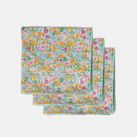 Liberty Handkerchief Boxed 3pcs Poppy