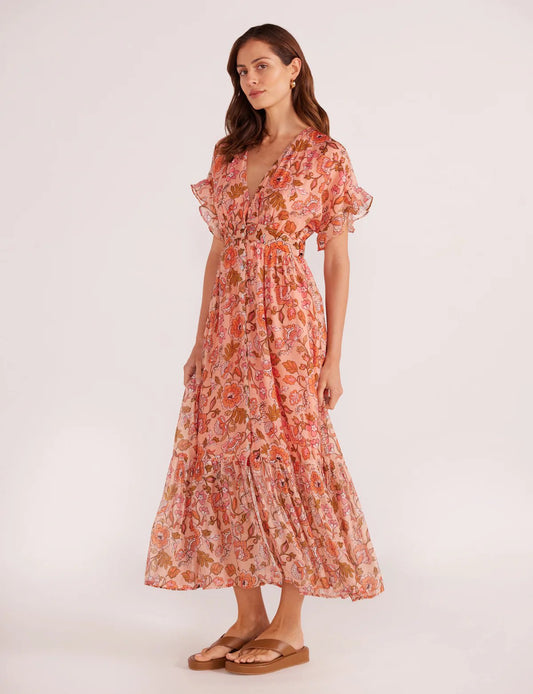 Amelia Button Down Midi Dress