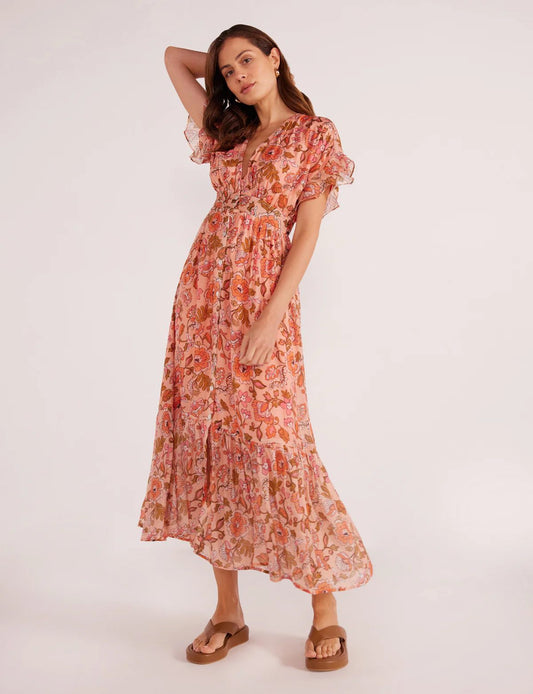 Amelia Button Down Midi Dress