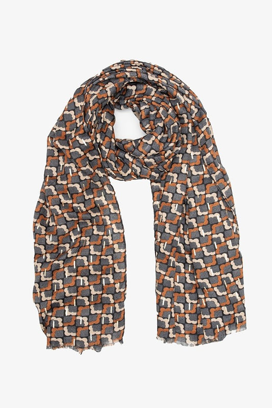 Floral Gridlock Scarf
