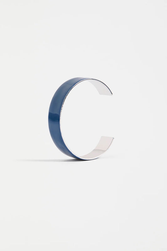 Innfellt Thin Bangle- Denim Blue