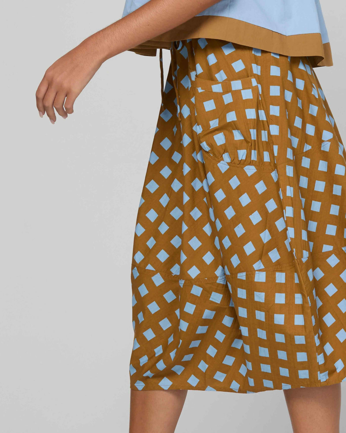 Guru Skirt - Geo Check