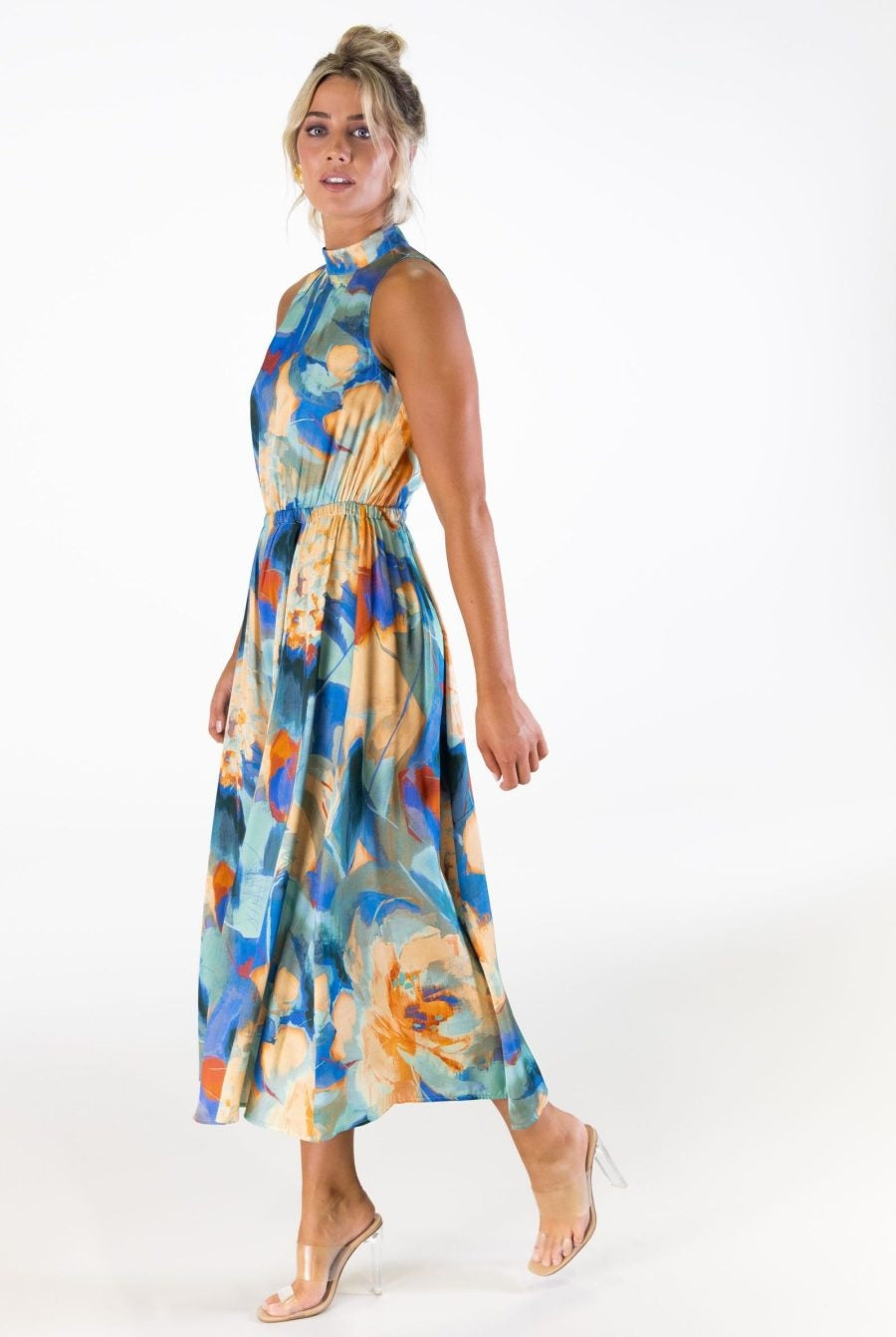 Sicily  Panelled Midaxi Dress