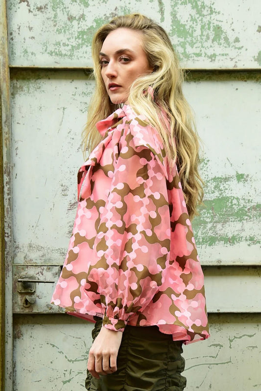 Just Bow With It Blouse - Pink