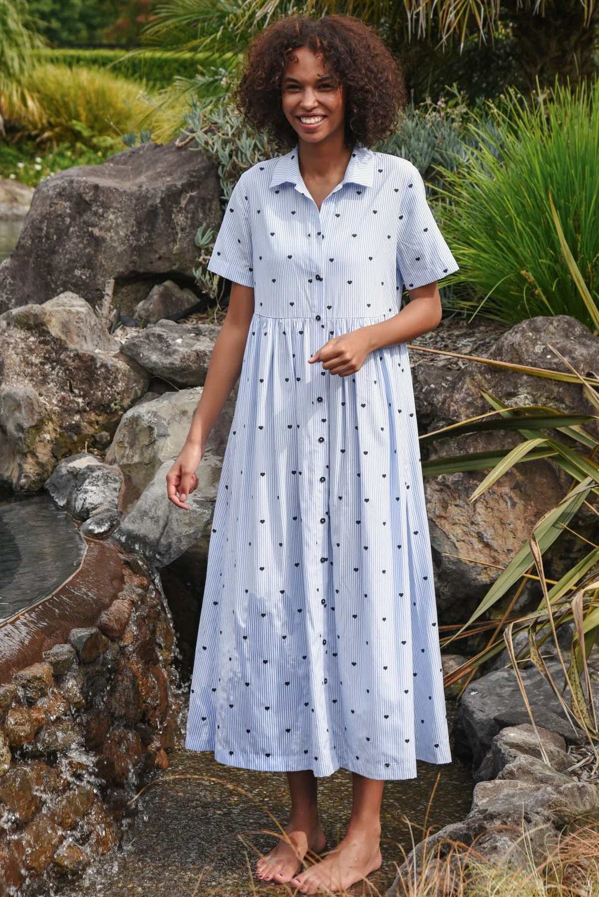 Follow Your Heart Dress - Blue