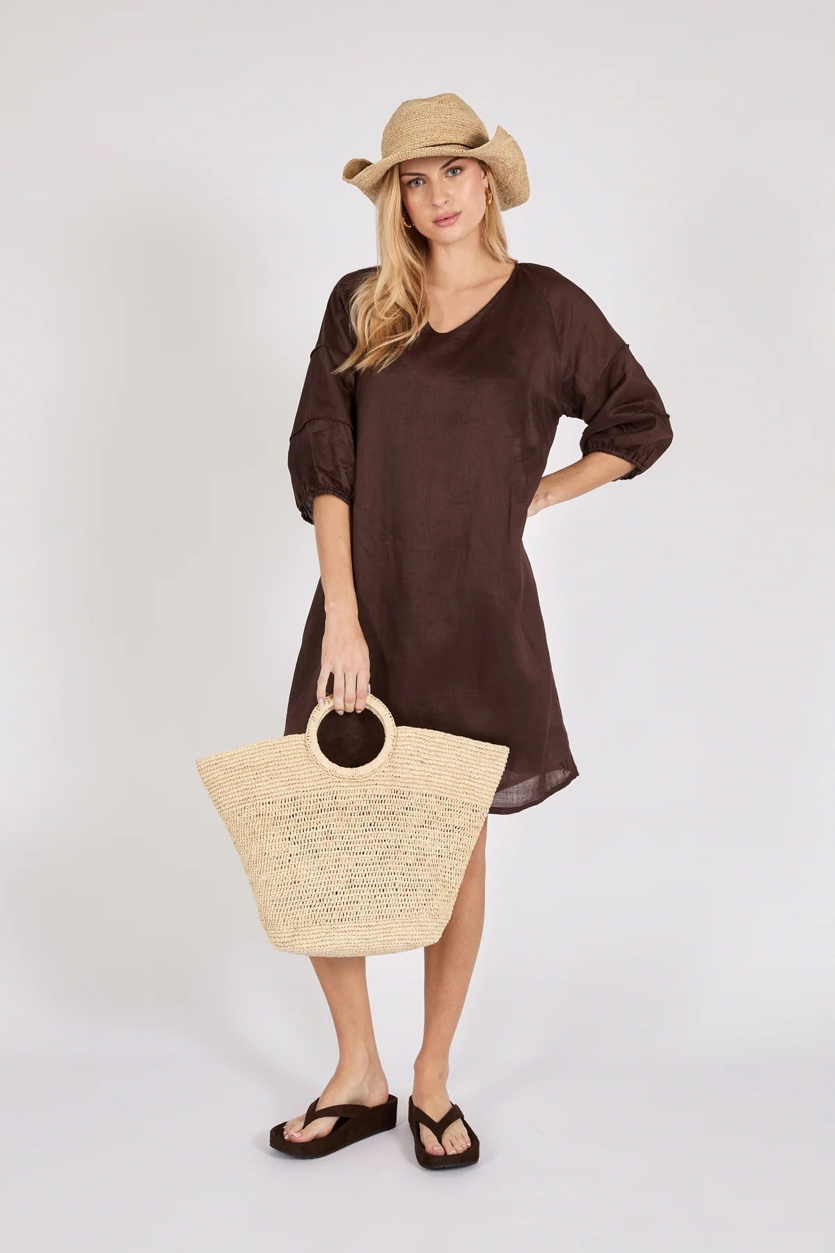 Cabana Dress - Chocolate