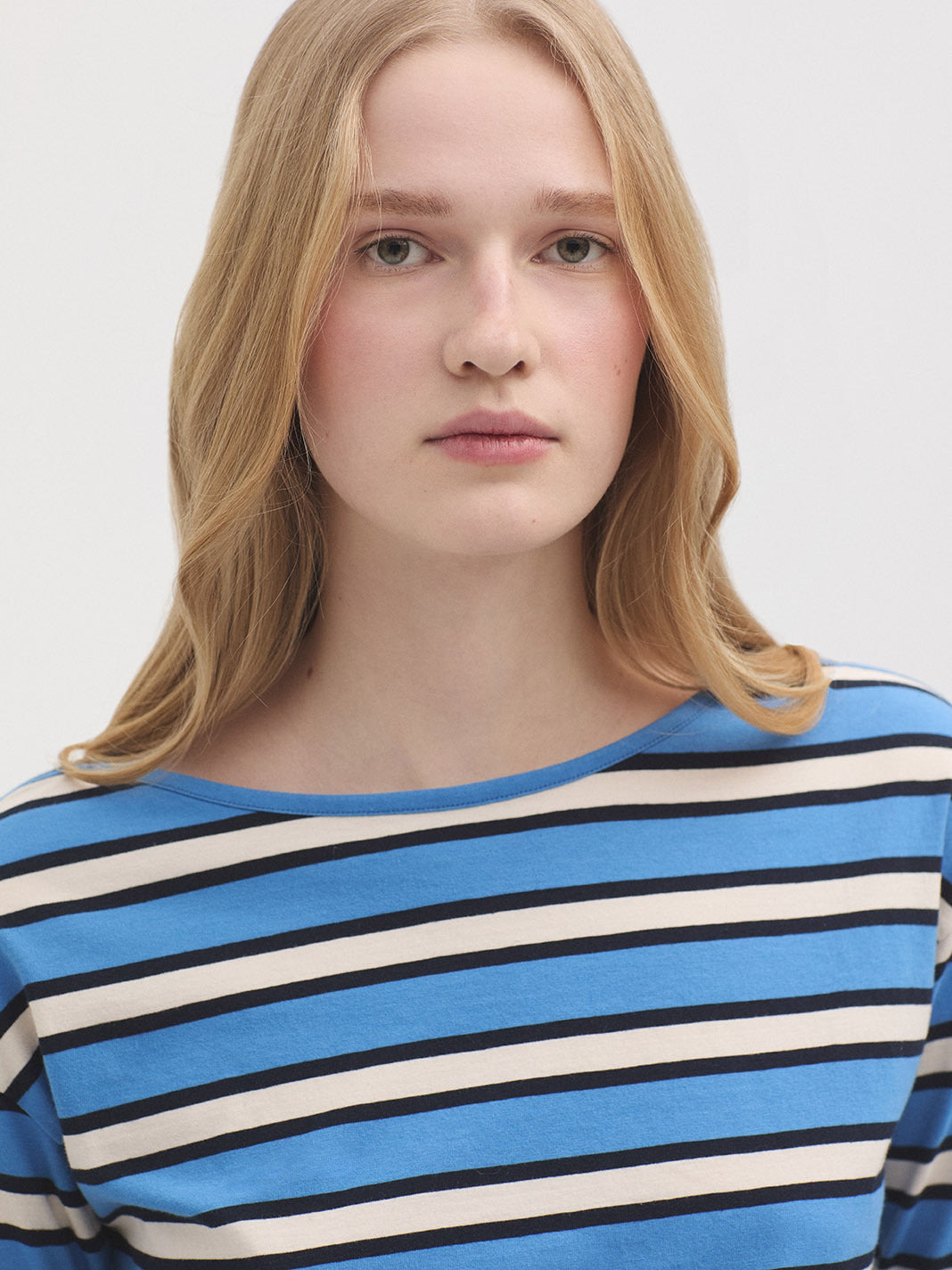 Striped Boat Neck T-Shirt