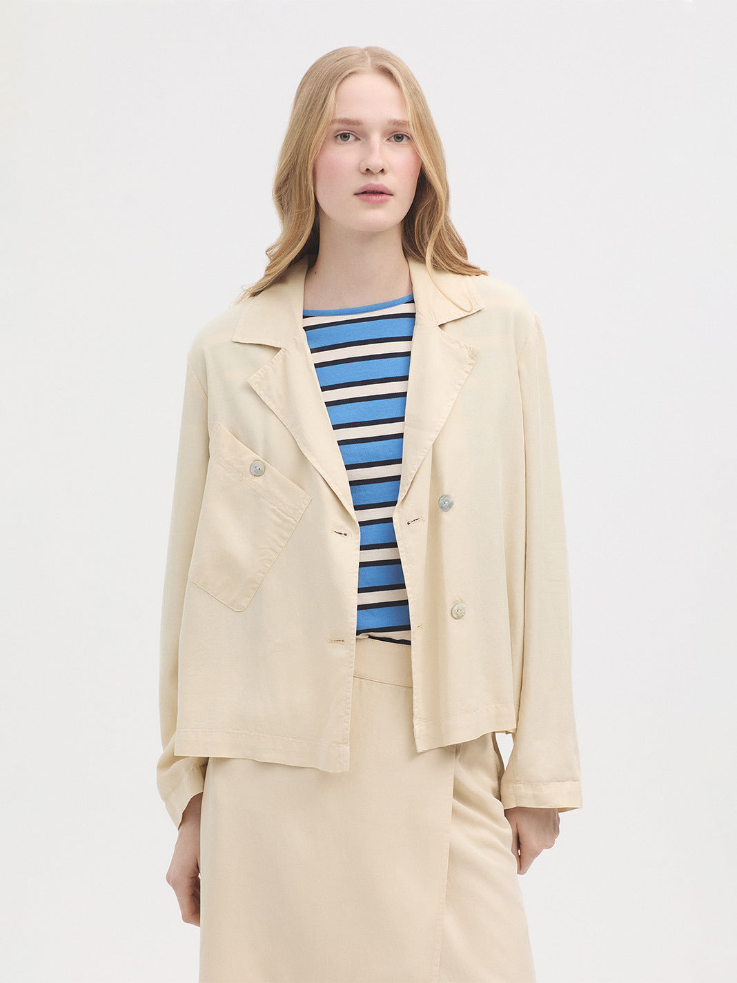 Striped Boat Neck T-Shirt