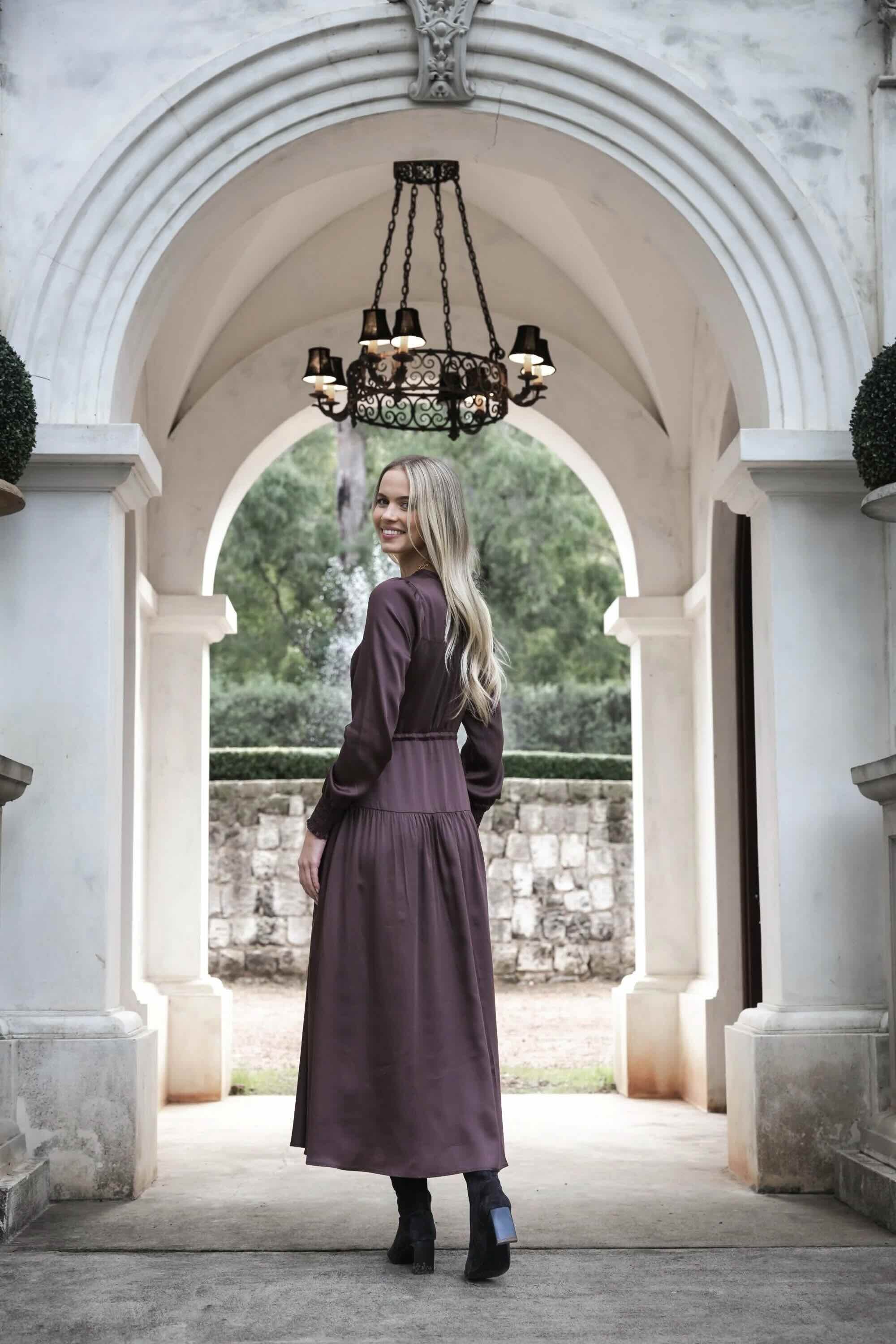 Celeste Dress- Cocoa