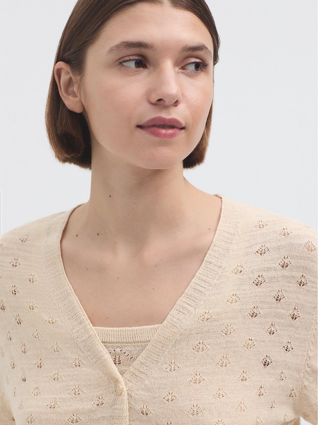 Openwork Cardigan