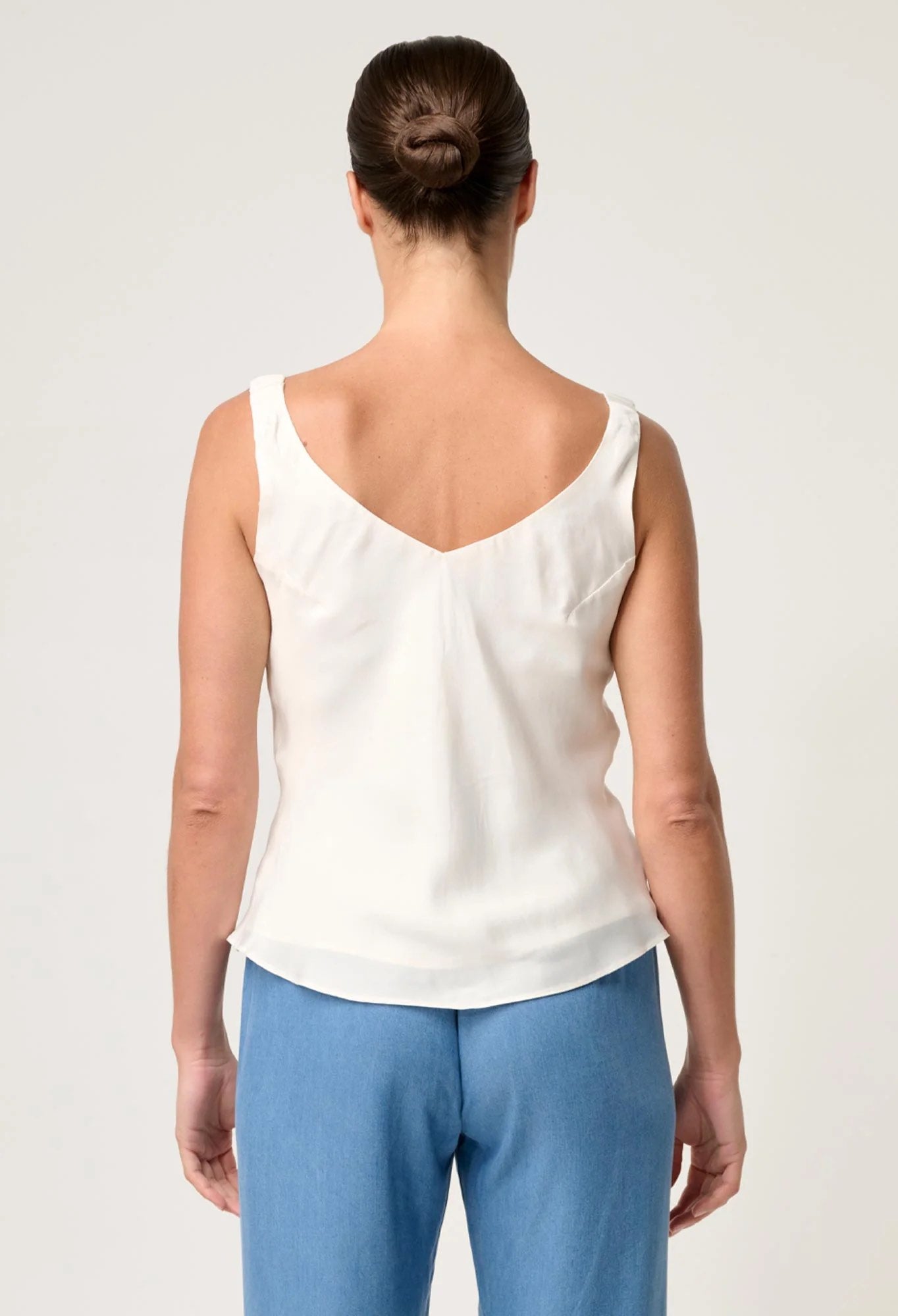 Delray Reversible Cupro Cami - Ivory