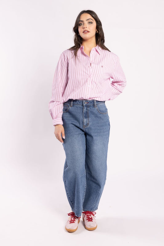 The Shirt - Pink Stripe