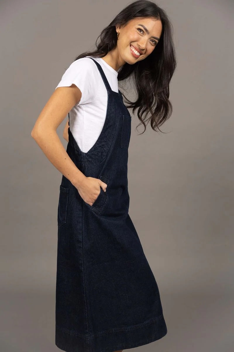 Edit Pinafore-Dark Blue