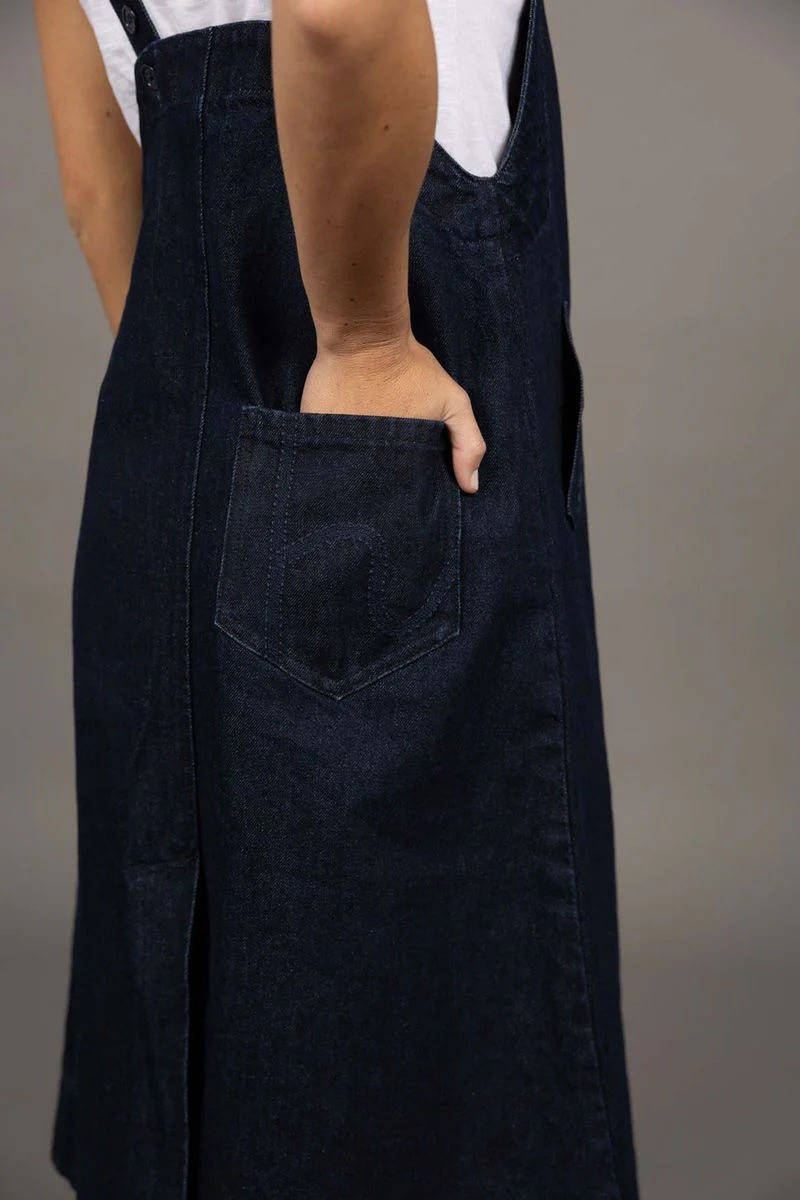 Edit Pinafore-Dark Blue