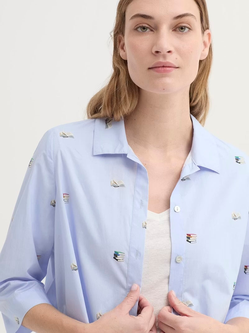 Flying Books Print Shirt
