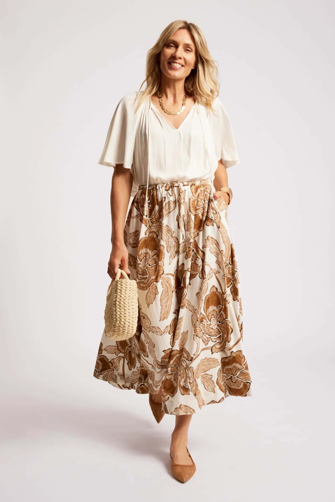 Gala Maxi Skirt - Dune