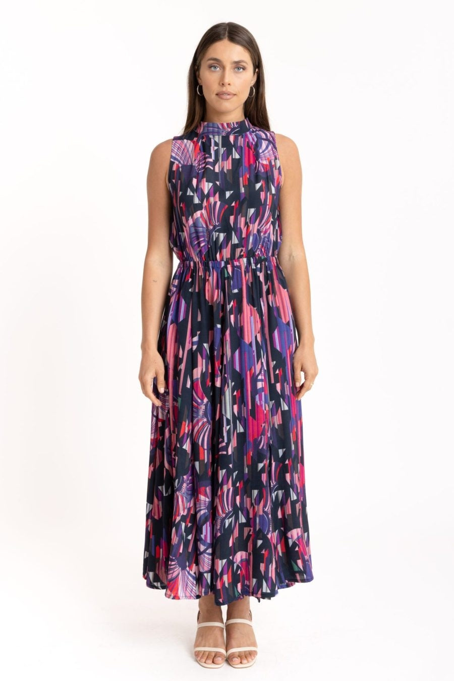 Florence Panelled Midaxi - Geo Print