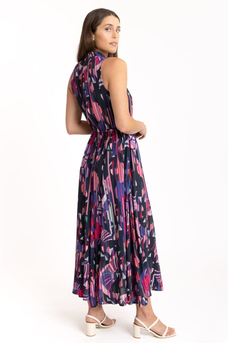 Florence Panelled Midaxi - Geo Print