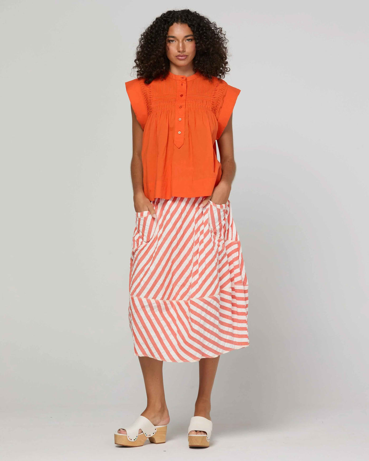 Guru Skirt - Watermelon Stripe