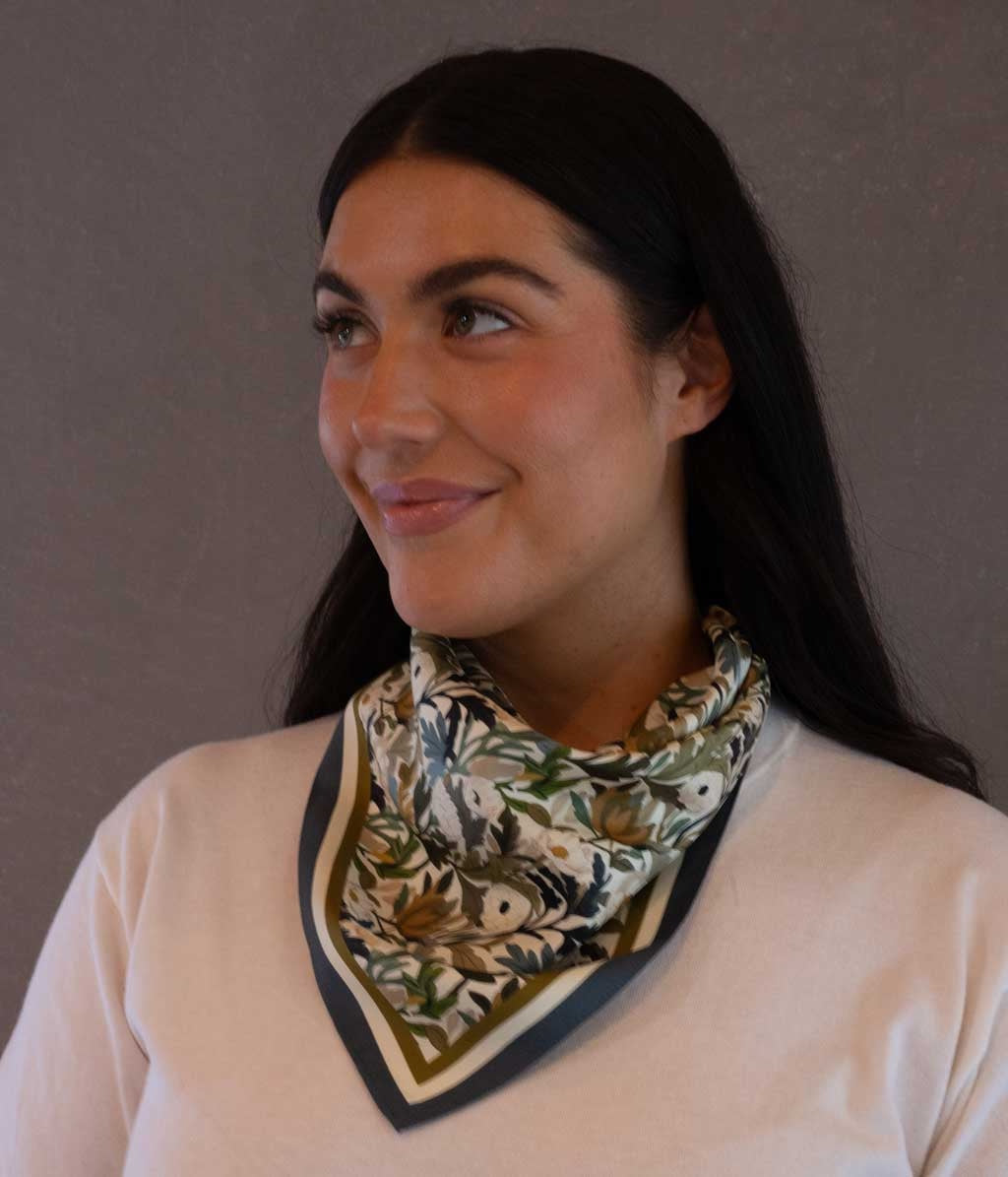 Harriet Silk Scarf 53x53 - Floral