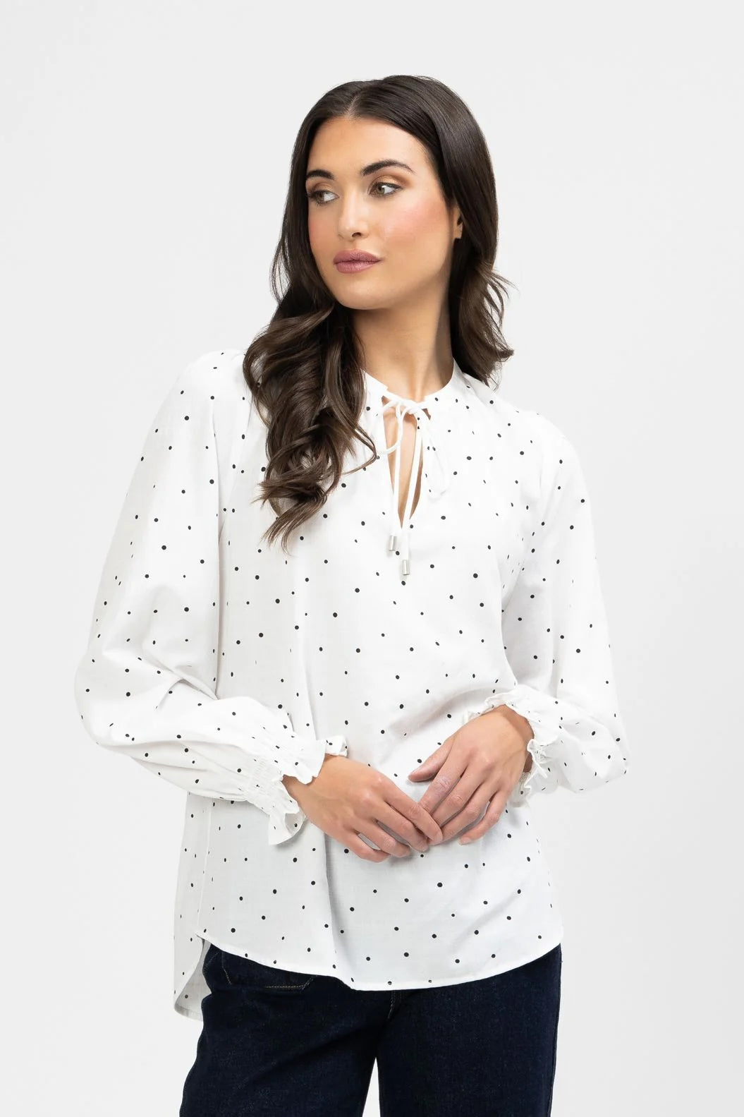 Honey Top - White Scatter Spot