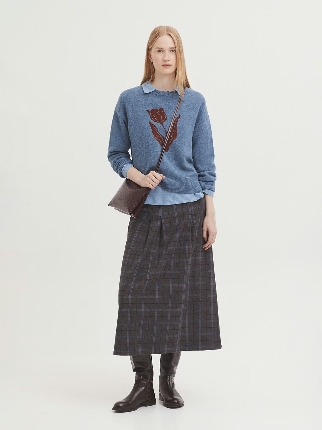 Tulip Intarsia Knit Jumper