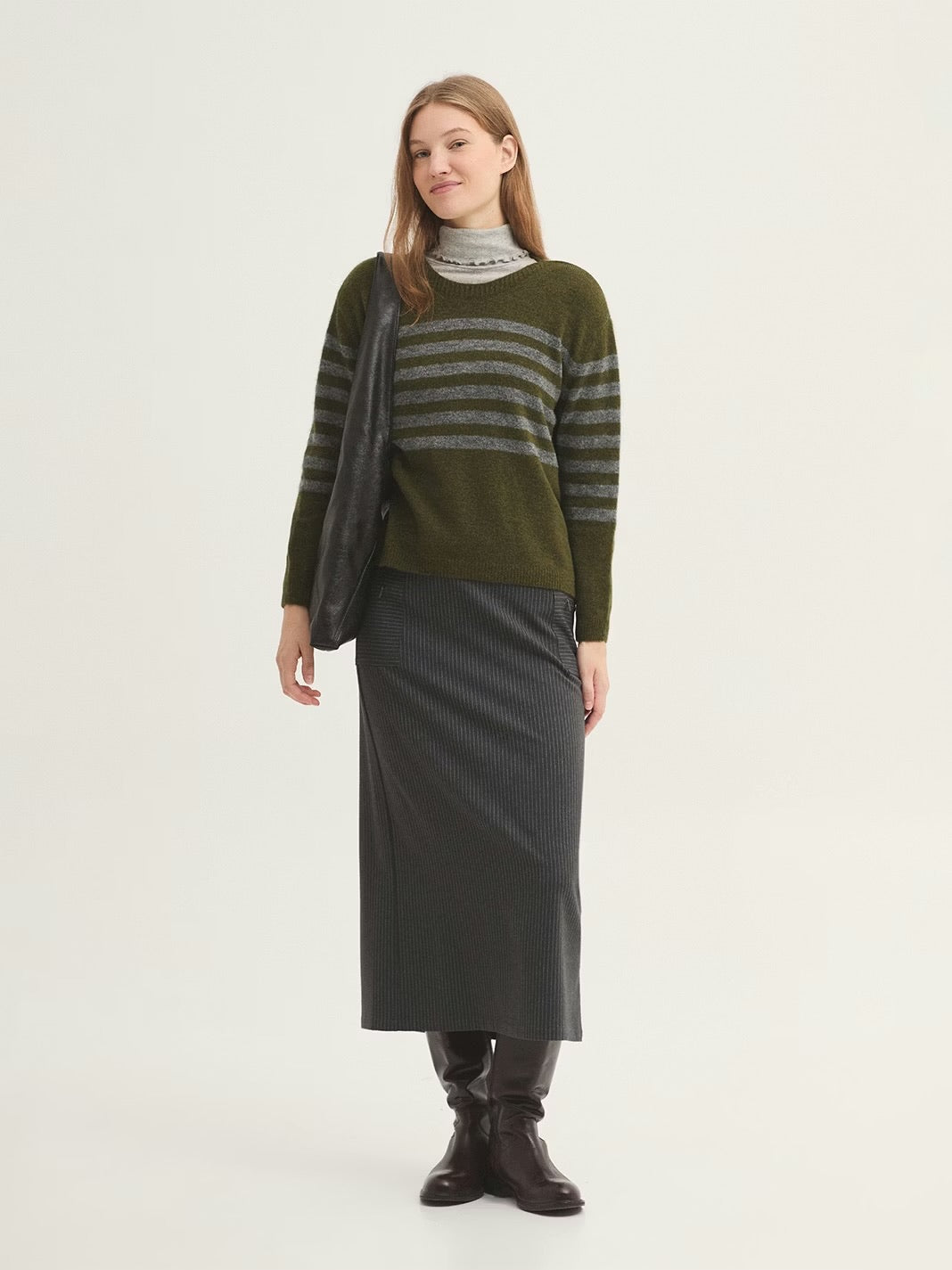 Two Toned Striped Jumper