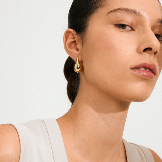 Juniper Recycled Earrings - Gold Plated