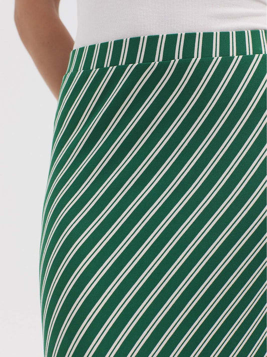 Striped Long Skirt