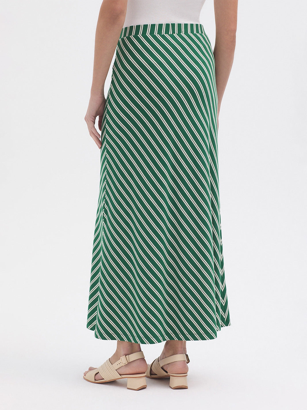 Striped Long Skirt