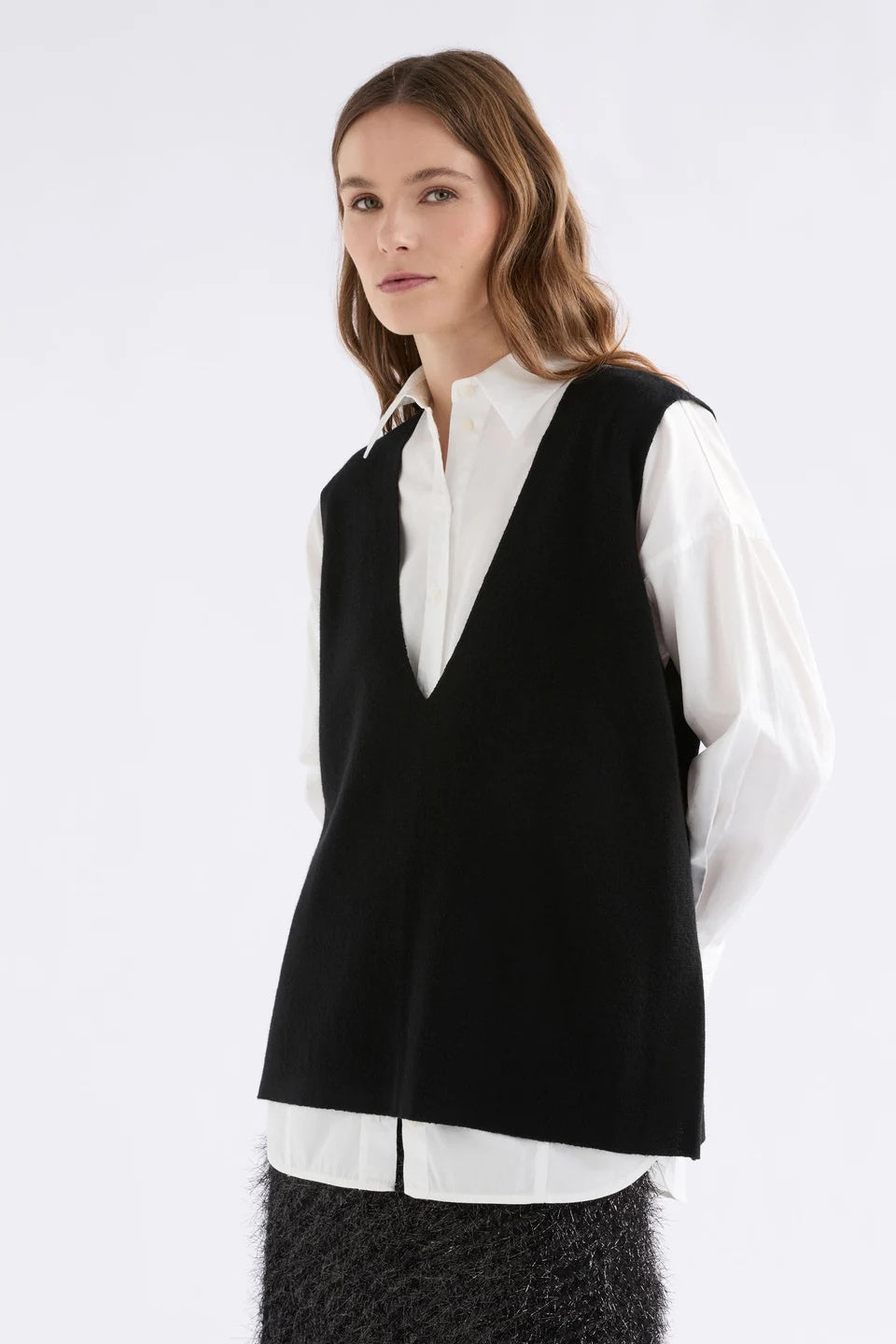 ELK Alin Knit Vest- Black
