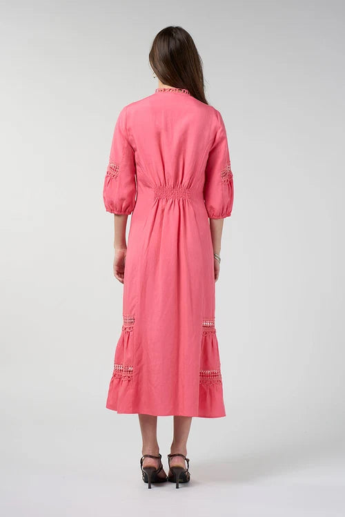 Shalini Midi Dress - Coral