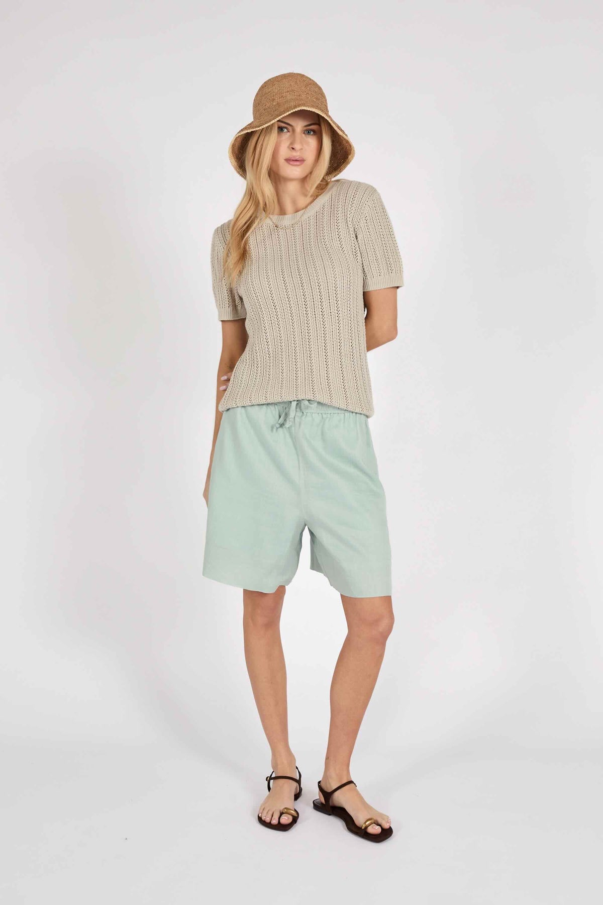 Lume Knit tee - Natural