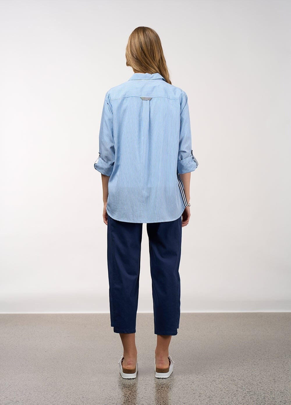 Mixed Media Stripe Shirt