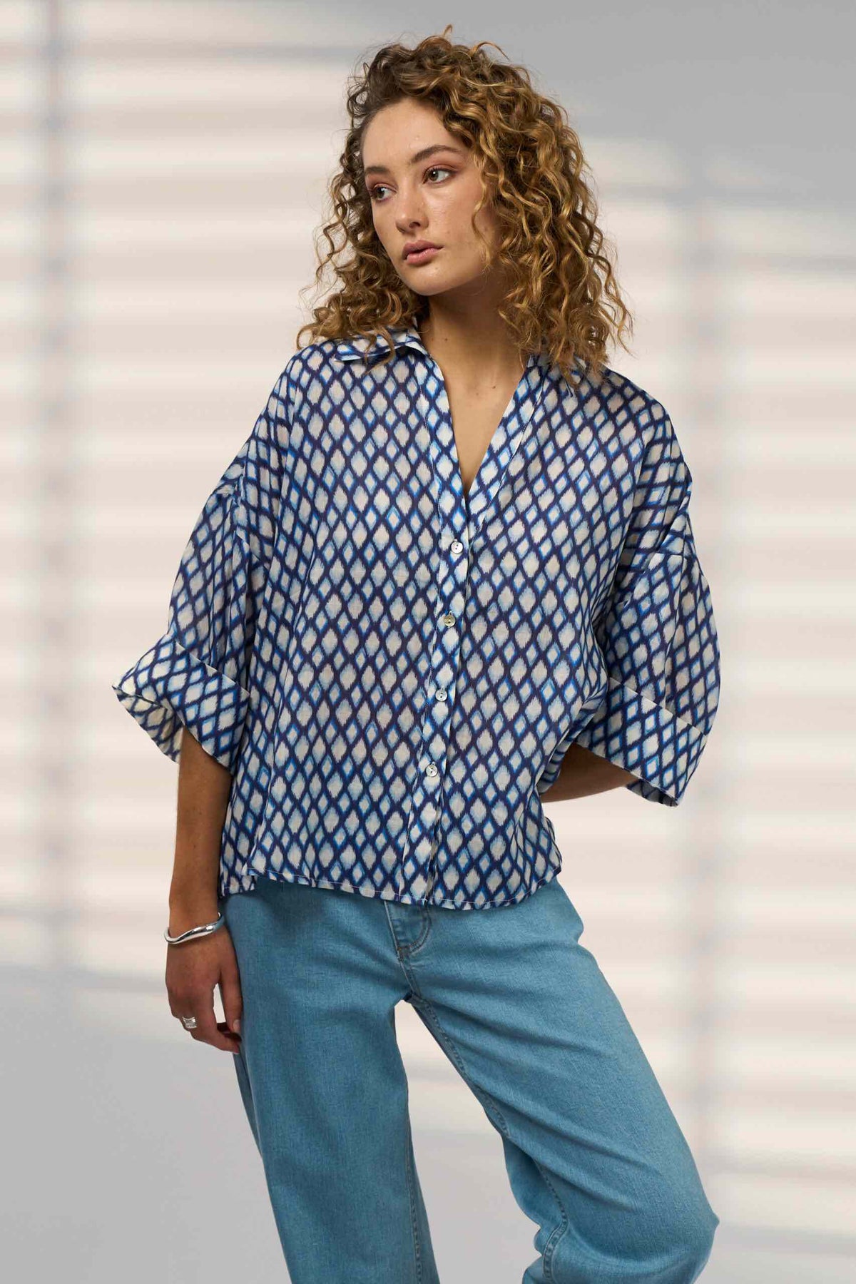 Double Up Shirt - Blue Multi