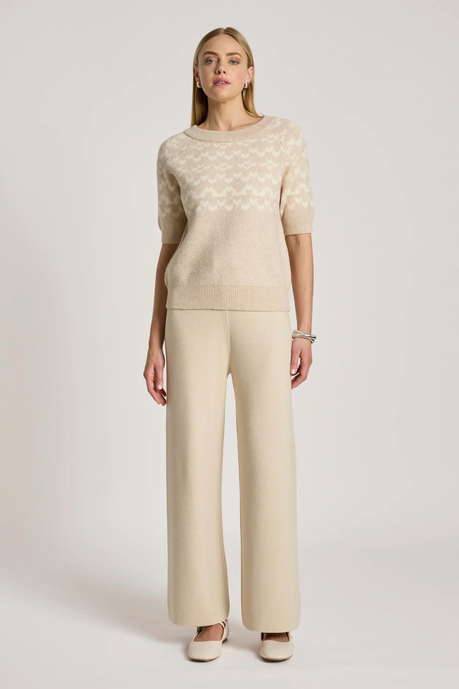 Maasai Knit Top - Dune/Bisque