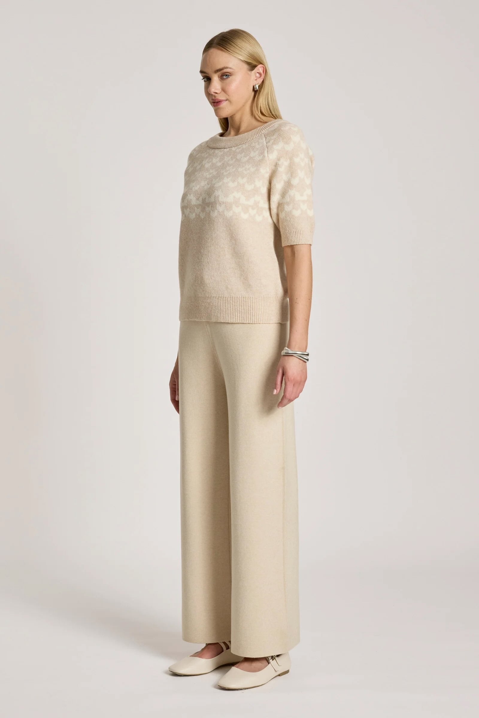 Maasai Knit Top - Dune/Bisque