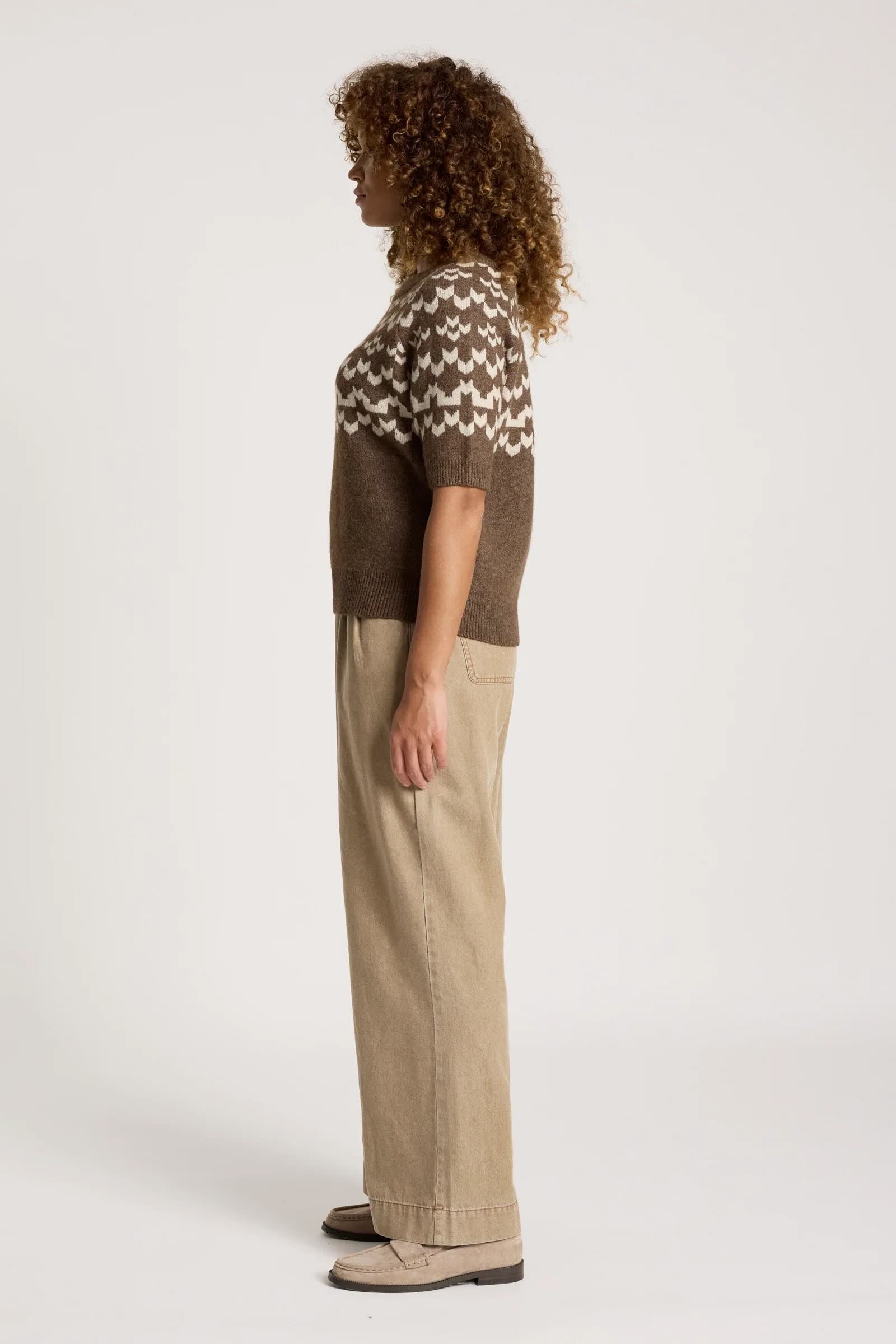 Maasai Knit Top - Cocoa/Dune