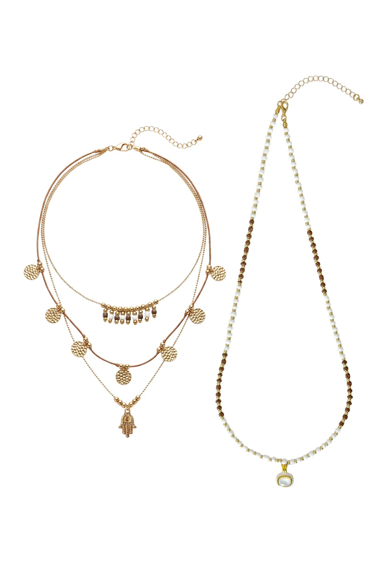 Magpie Necklace - Taupe