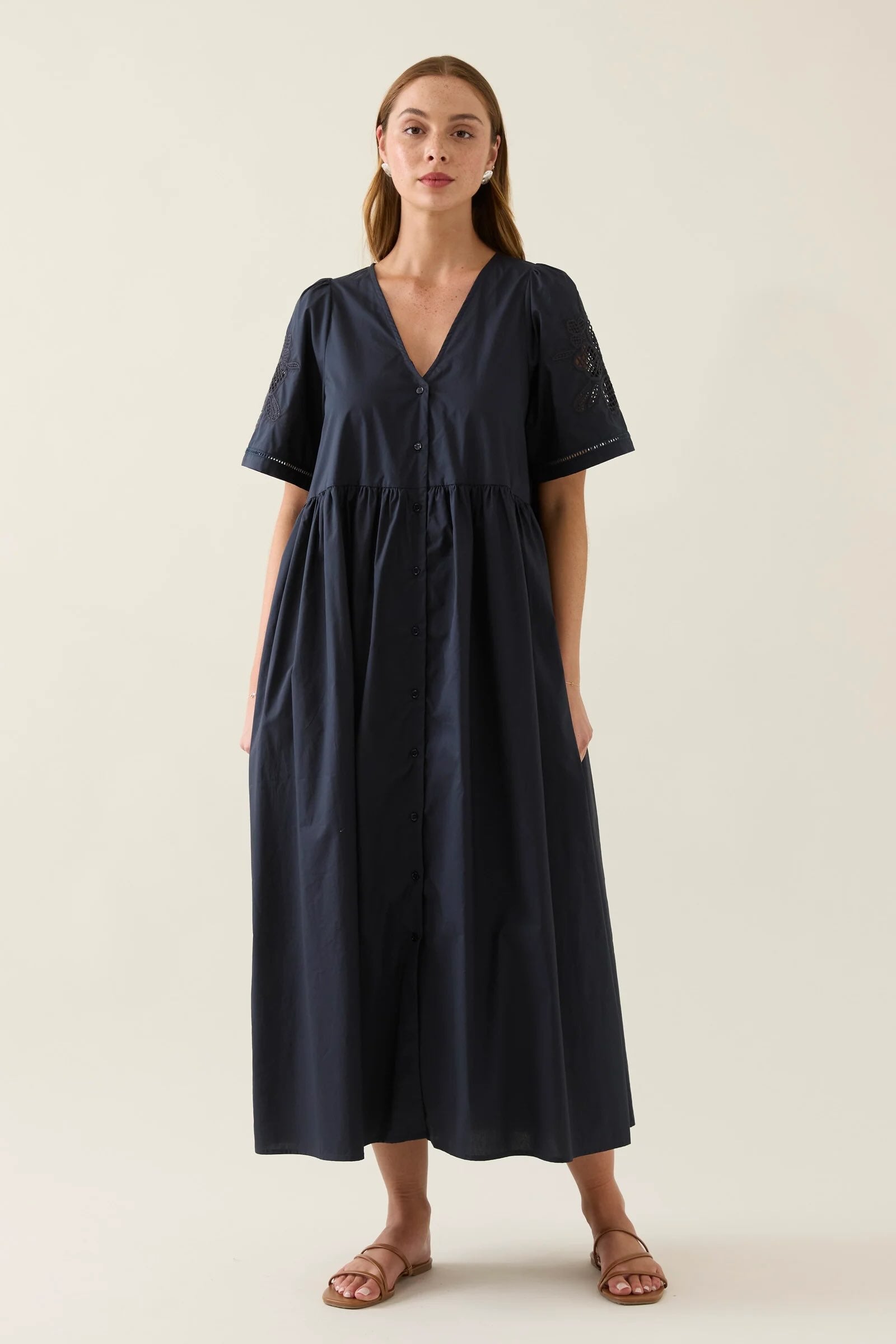 Nilsa Dress - Navy