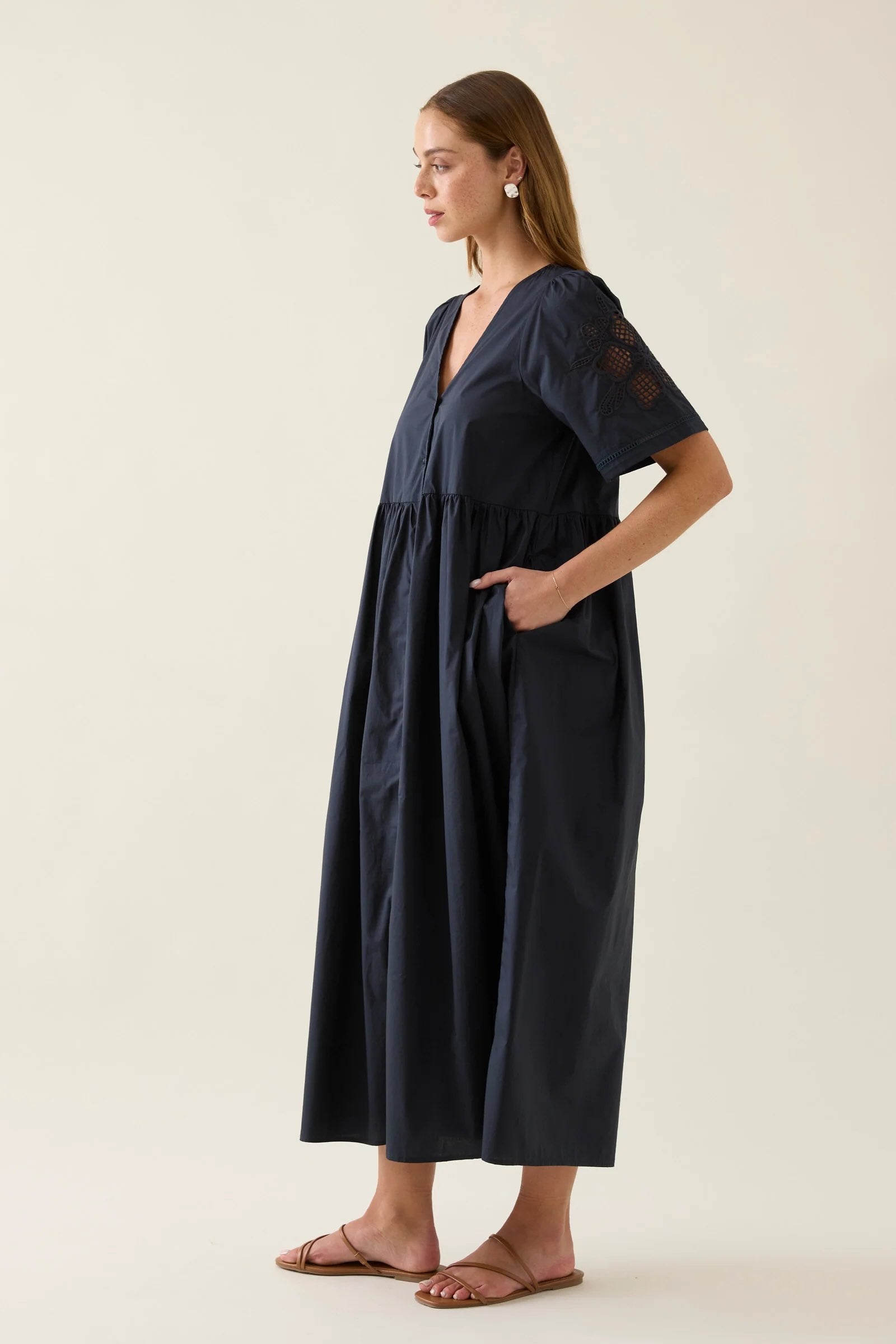 Nilsa Dress - Navy