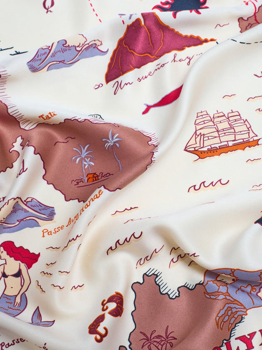 Satin Scarf - Pacific Islands
