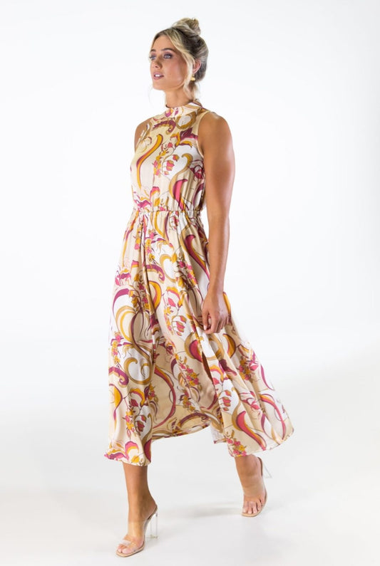 Rome Panelled Midaxi Dress