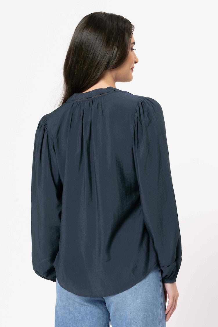 Sylvie Top - Steel Navy